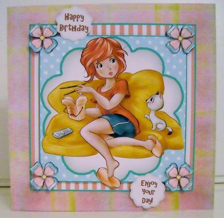 Girls Night in Card Front Kit by Pam Stubley