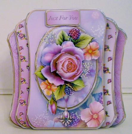 Blackberry Rose - Three Layer Card Mini Kit by Pam Stubley
