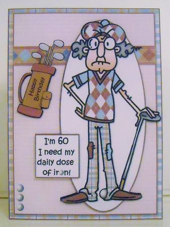 Gus Needs His Golf Quick Card by Pam Stubley