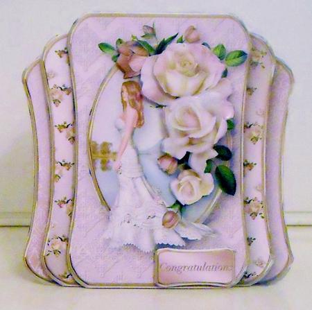 Bridal Roses - Three Layer Card Mini Kit by Pam Stubley
