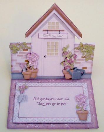 Pottering in My Garden Over the Top Easel Card Kit by Pam Stubley