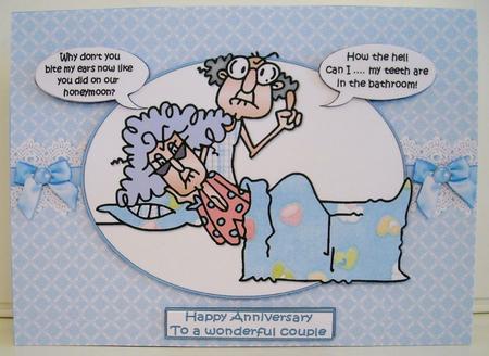 Stella and Gus Anniversary Quick Card by Pam Stubley