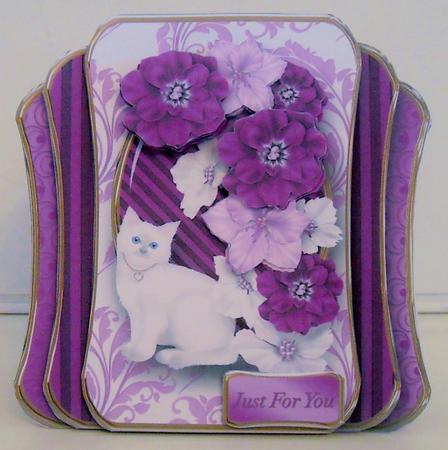 White Kitty - Three Layer Card Mini Kit by Pam Stubley