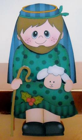 3D on the Shelf Card Kit - Little Christmas Nativity Joseph by Pam Stubley