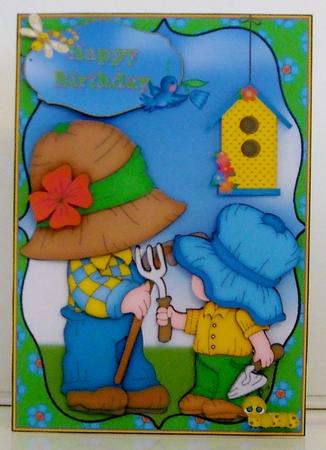 Helping Dad in the Garden Mini Kit by Pam Stubley