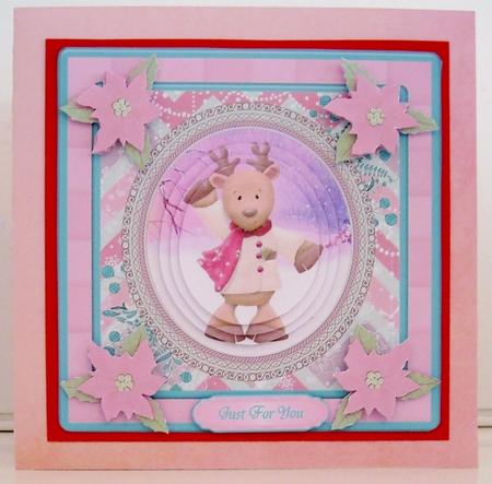 Cute Reindeer Christmas Mini Kit & Pyramage by Pam Stubley