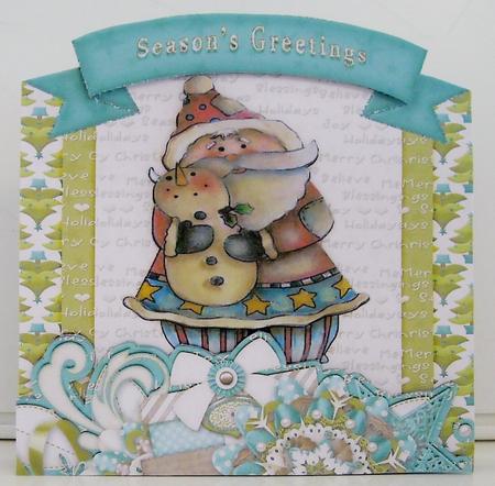 Shaped Card Kit Seasons Greetings 505 by Pam Stubley