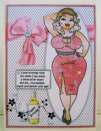 Foxy Mama Enjoys Her Birthday Quick Card by Pam Stubley