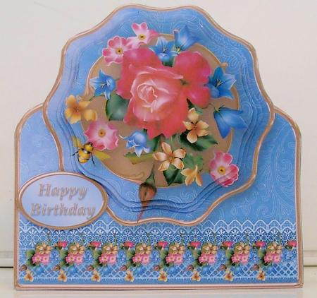 Summer Joy - Stand-up Wavy Pyramid Card Mini Kit by Pam Stubley