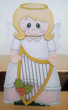 3D on the Shelf Card Kit - Little Christmas Nativity Angel by Pam Stubley