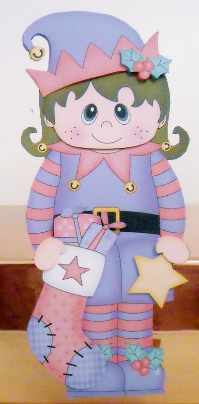 3D on the Shelf Card Kit - Christmas Little Elf by Pam Stubley
