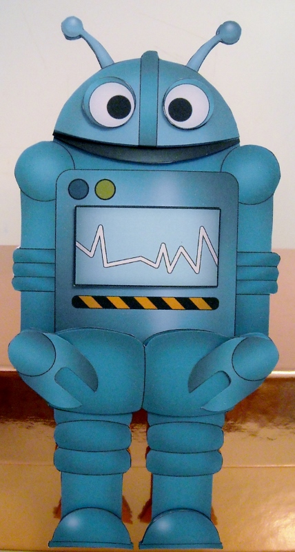 3D on the Shelf Card Kit - Little Robot Tech by Pam Stubley
