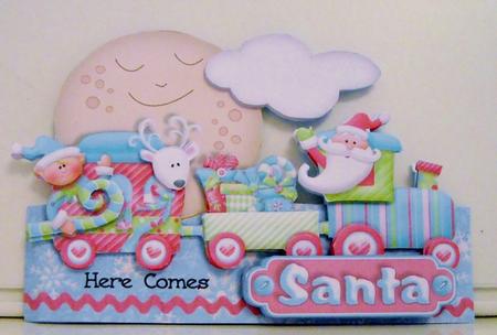 Christmas Shapes Mini-kit - Santa's Train by Pam Stubley