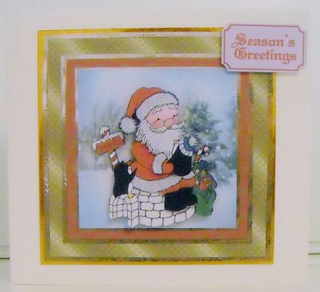 Penguins Visit 7x7 Card and Gift Card by Pam Stubley
