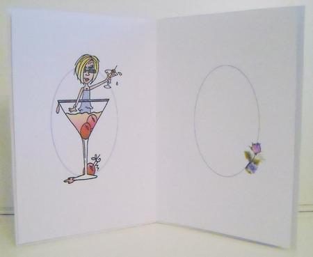 J.j. in the Cocktail Glass Choice of Captions Insert by Pam Stubley