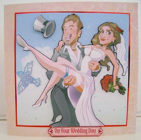 Just Married 8x8 Quick Card by Pam Stubley