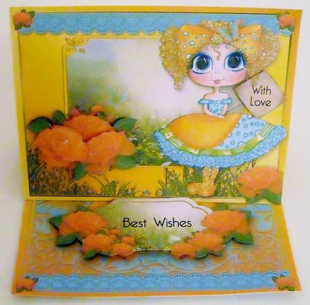 Big Eye Betty Easel by Pam Stubley