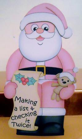 3D on the Shelf Card Kit - Christmas Santa's List by Pam Stubley