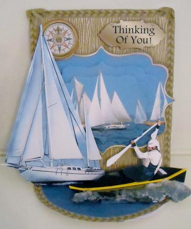 Giant Easel Tableau 3D Card Kit - Regatta by Pam Stubley