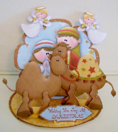 Giant Easel Tableau 3D Card Kit - Nativity by Pam Stubley