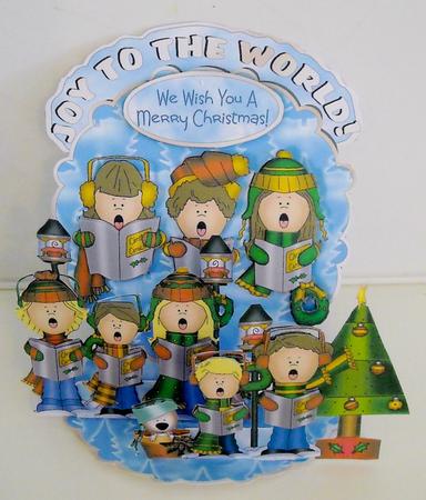 Giant Easel Tableau 3D Card Kit - Carol Kids by Pam Stubley