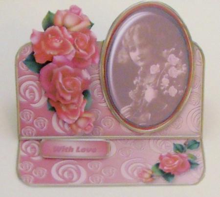 Roses from the Past - Shaped Easel Card Mini Kit by Pam Stubley