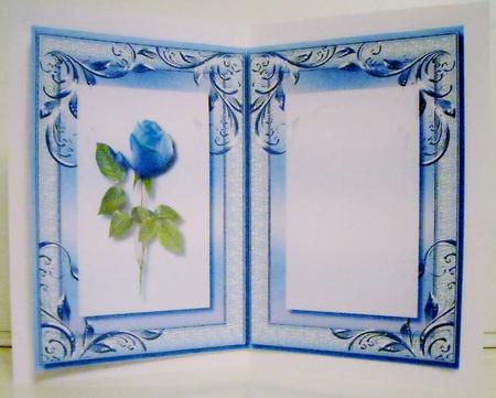 Incert Lovely Blue Rose by Pam Stubley
