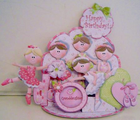 Giant Easel Tableau 3D Card Kit - Ballet Babes by Pam Stubley