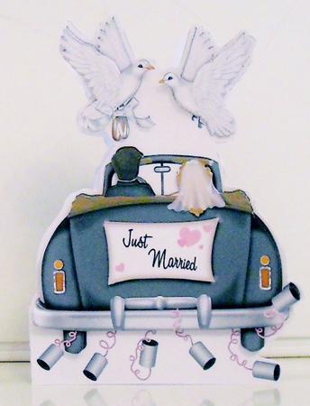 Just Married -  Shaped Card Mini Kit by Pam Stubley