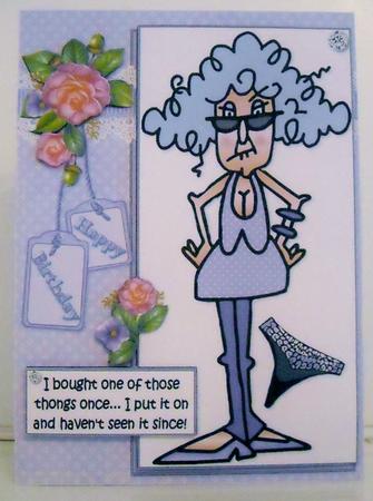 Stella and Her Thong Quick Card by Pam Stubley