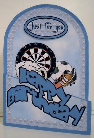 Men Things Cutaway Card by Pam Stubley
