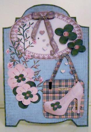 Screen Shaped Card Love to Shop by Pam Stubley