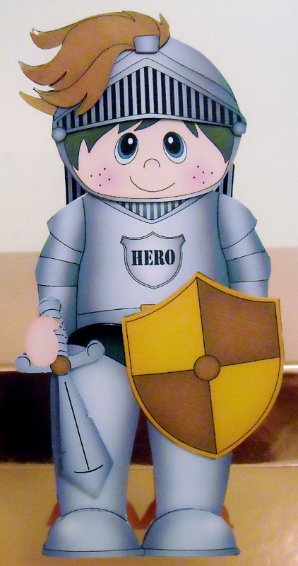 3D on the Shelf Card Kit - Little Knight Sir Aleyne by Pam Stubley