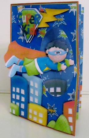 Super Kid Passing Through Aperture Card Kit by Pam Stubley