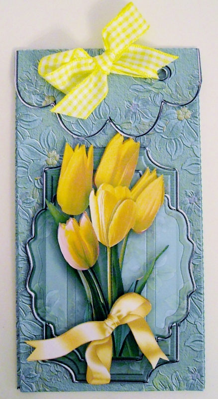 Tiptoe Through the Tulips, Gift Envelope - 3 Decoupage by Pam Stubley