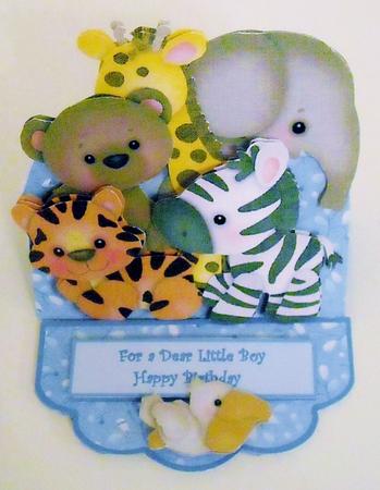 Easel Card Kit - a Day at the Zoo by Pam Stubley