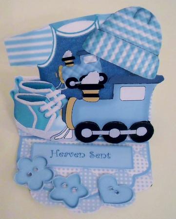 Easel Card Kit - Little Boy Blue by Pam Stubley