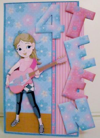 Over the Side Teen Rock Star with Ages by Pam Stubley