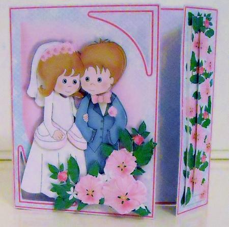 Offset Gatefold Card Kit - the Bride & Groom by Pam Stubley