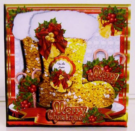 Santa Boots - Gold by Pam Stubley
