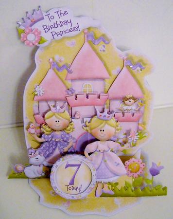 Giant Easel Tableau 3D Card Kit- Princess Birthday Ages 5-11 by Pam Stubley