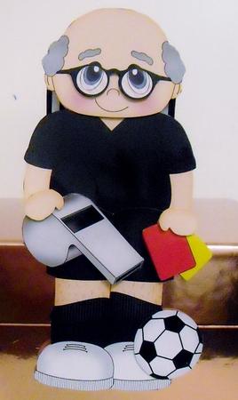 3D on the Shelf Card Kit - Old Man Football Referee Howard by Pam Stubley