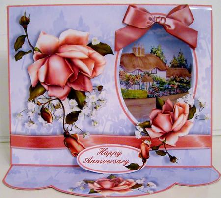 C-thru Easel 3D Card Kit - Rose Cottage by Pam Stubley