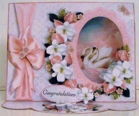 C-thru Easel 3D Card Kit - Love Swans by Pam Stubley