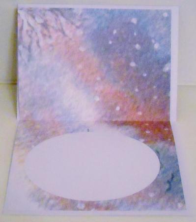 Drifting Silence Snow Scene Insert by Pam Stubley