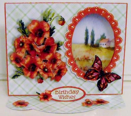 C-thru Easel 3D Card Kit - Summer Poppies by Pam Stubley