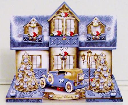 Winter Christmas Family Card Kit by Pam Stubley