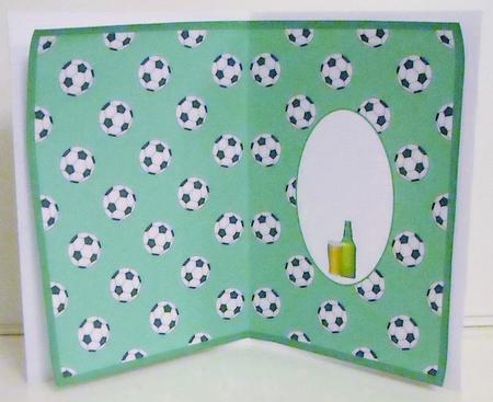 Football Green Insert Blank by Pam Stubley