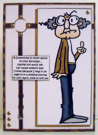 Gus Has a Birthday Suggestion Quick Card by Pam Stubley