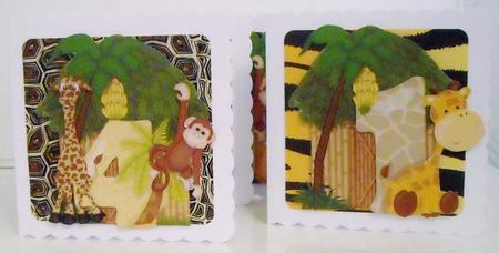 Age 1-4 Safari Animals Birthday Toppers by Pam Stubley
